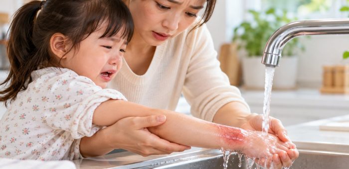 Sơ cứu trẻ bị bỏng nước sôi: Các bước cần làm ngay