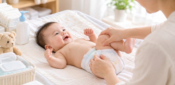 Cách thay tã cho trẻ sơ sinh đúng và an toàn