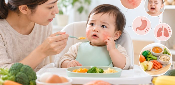 Dị ứng thức ăn khi bé ăn dặm: dấu hiệu, xử trí