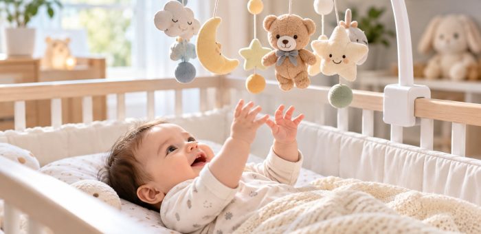 Đồ chơi treo nôi cho bé: Cách chọn và dùng an toàn
