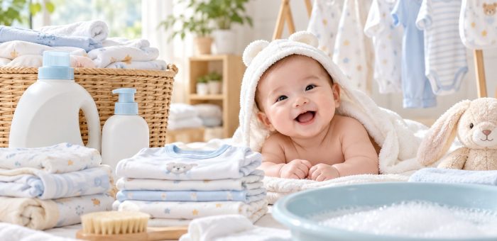 Cách giặt đồ cho trẻ sơ sinh sạch, dịu nhẹ, dễ làm
