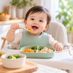 Lịch ăn dặm kết hợp uống sữa cho bé 6–12 tháng
