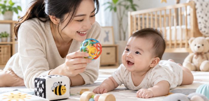 Cách chơi với trẻ 3 đến 6 tháng tuổi an toàn