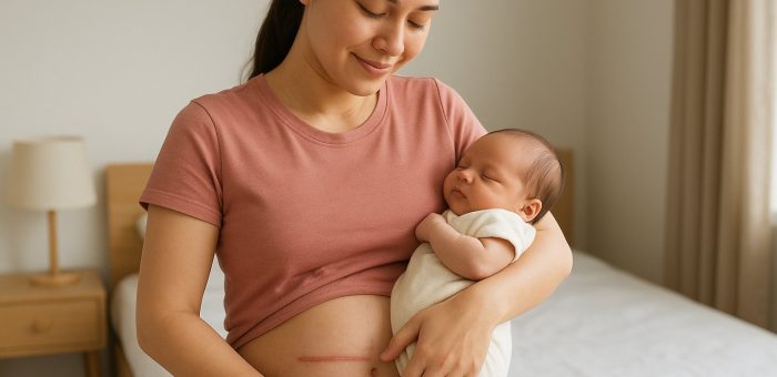 Chăm sóc vết mổ sau sinh tại nhà an toàn