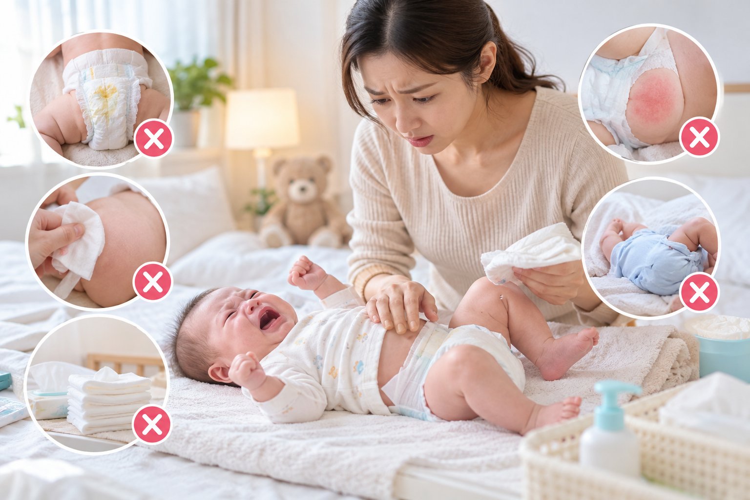 Cách thay tã cho trẻ sơ sinh đúng và an toàn 3 Ảnh minh hoạ: Cách thay tã cho trẻ sơ sinh đúng và an toàn