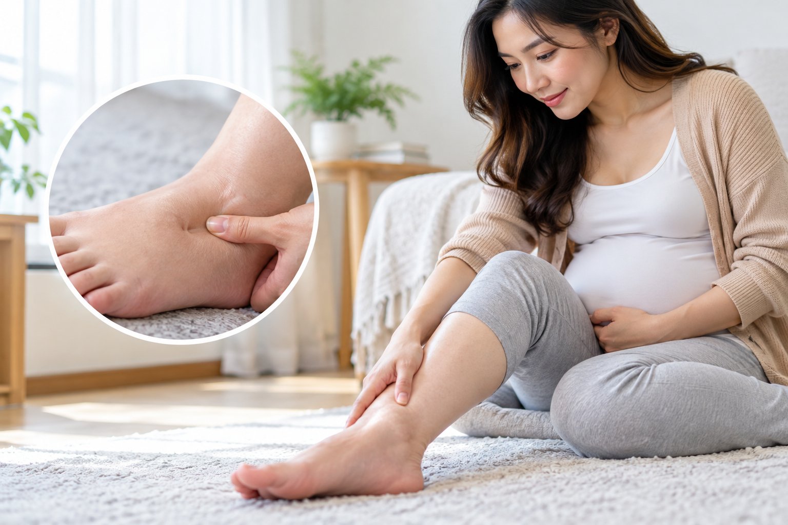 Phù chân khi mang thai khi nào nguy hiểm? 2 Ảnh minh hoạ: Phù chân khi mang thai khi nào nguy hiểm?