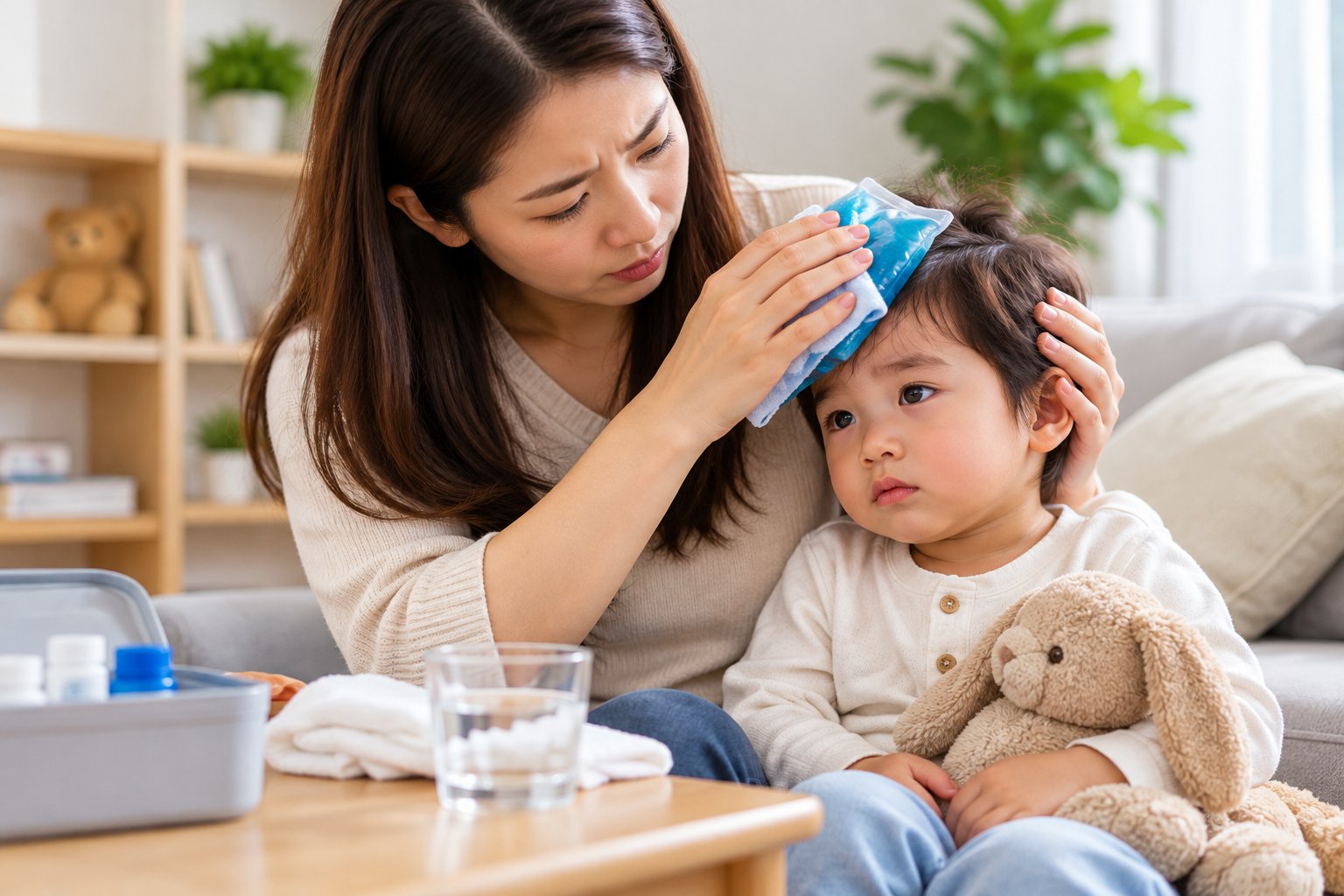 Trẻ ngã đập đầu khi nào cần đi viện? Checklist 1 Ảnh minh hoạ: Trẻ ngã đập đầu khi nào cần đi viện? Checklist