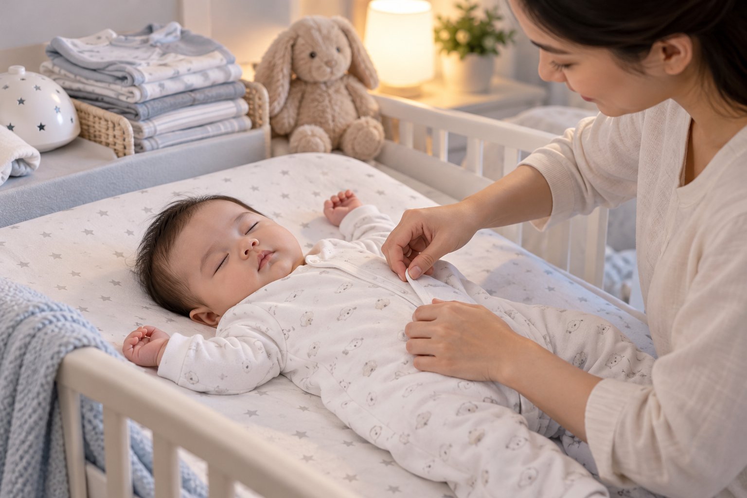 Tư thế ngủ an toàn cho trẻ sơ sinh: Hướng dẫn 2 Ảnh minh hoạ: Tư thế ngủ an toàn cho trẻ sơ sinh: Hướng dẫn