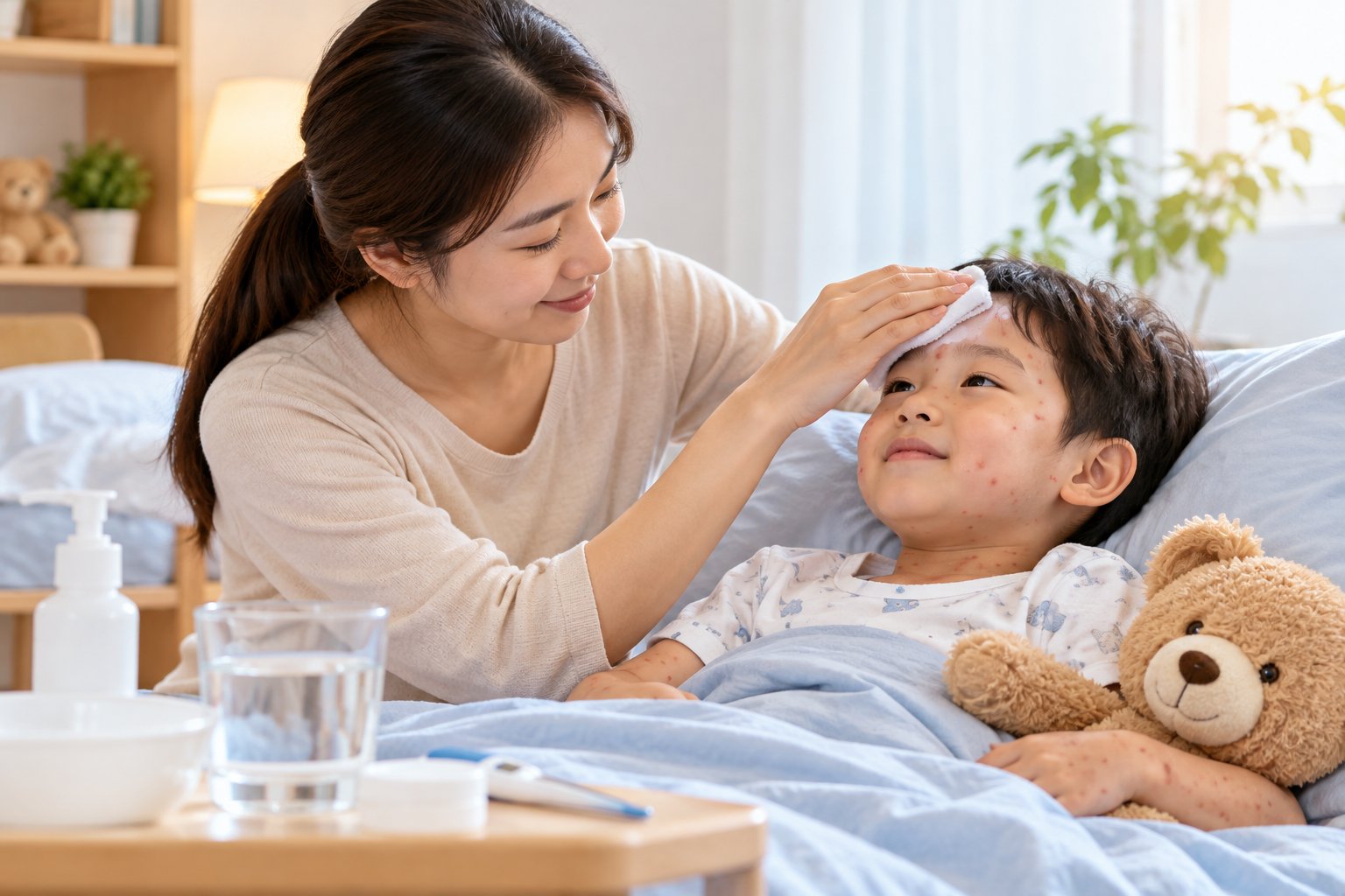 Chăm sóc trẻ bị thủy đậu an toàn tại nhà 1 Ảnh minh hoạ: Chăm sóc trẻ bị thủy đậu an toàn tại nhà