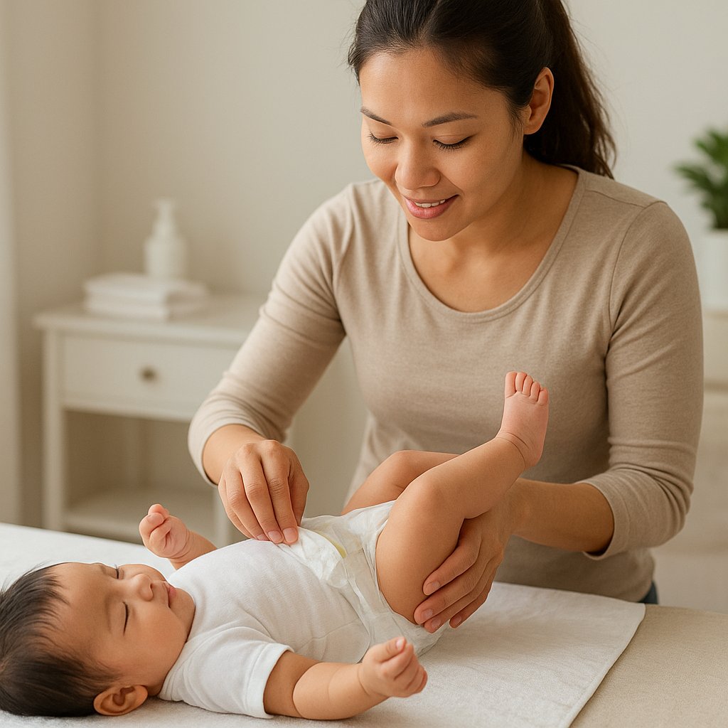 Cách thay tã cho trẻ sơ sinh đúng và an toàn 2 Ảnh minh hoạ: Cách thay tã cho trẻ sơ sinh đúng và an toàn