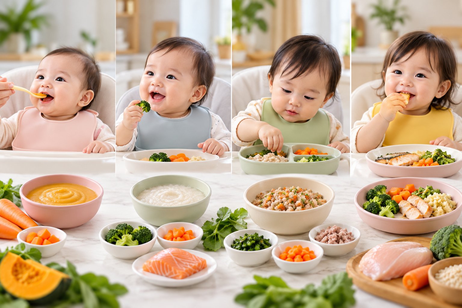 Khẩu phần ăn dặm theo tháng tuổi: Tăng sao cho đúng? 1 Ảnh minh hoạ: Khẩu phần ăn dặm theo tháng tuổi: Tăng sao cho đúng?