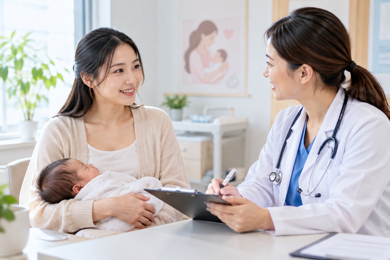 Tái khám sau sinh cần chuẩn bị gì? Checklist cho mẹ 1 Ảnh minh hoạ: Tái khám sau sinh cần chuẩn bị gì? Checklist cho mẹ