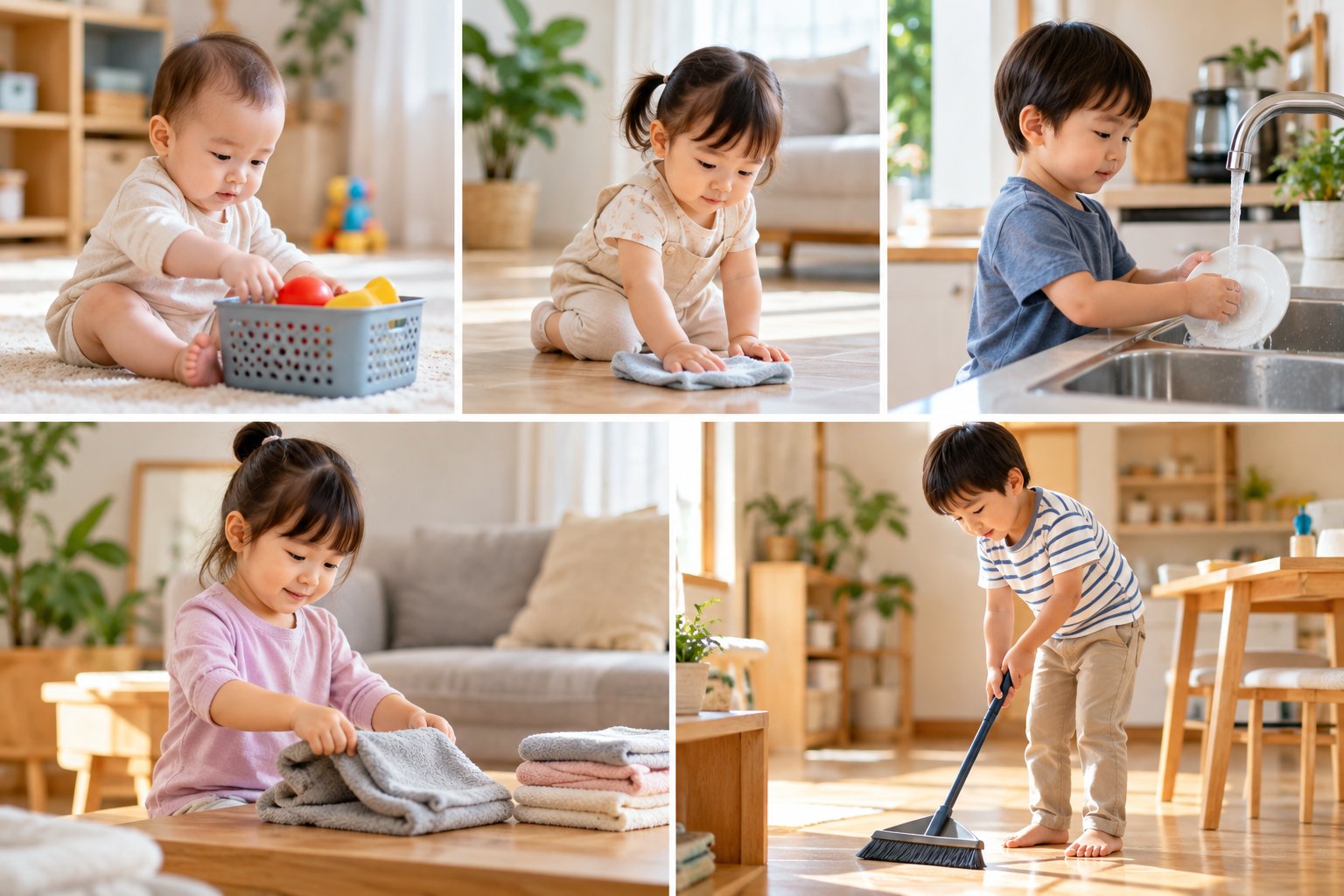 Dạy trẻ làm việc nhà theo độ tuổi: An toàn, thực tế 1 Ảnh minh hoạ: Dạy trẻ làm việc nhà theo độ tuổi: An toàn, thực tế
