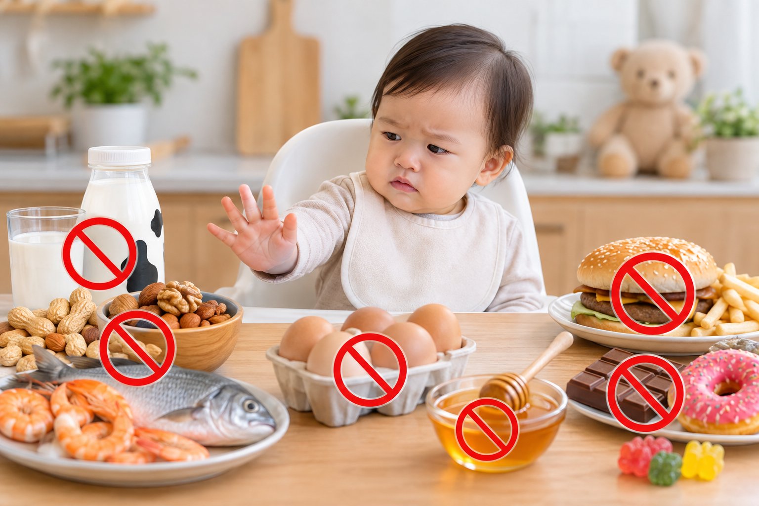 Trẻ dưới 1 tuổi không nên ăn gì? Danh sách cần tránh 1 Ảnh minh hoạ: Trẻ dưới 1 tuổi không nên ăn gì? Danh sách cần tránh