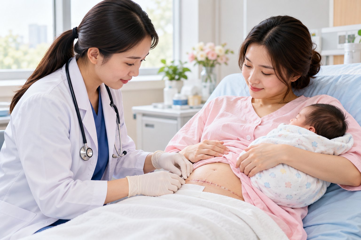 Chăm sóc vết mổ sau sinh tại nhà an toàn 3 Ảnh minh hoạ: Chăm sóc vết mổ sau sinh tại nhà an toàn