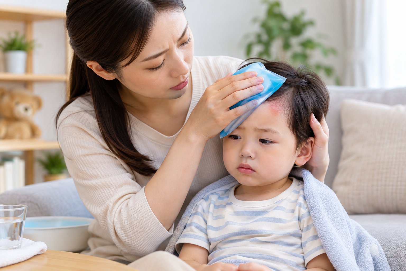 Trẻ ngã đập đầu khi nào cần đi viện? Checklist 2 Ảnh minh hoạ: Trẻ ngã đập đầu khi nào cần đi viện? Checklist